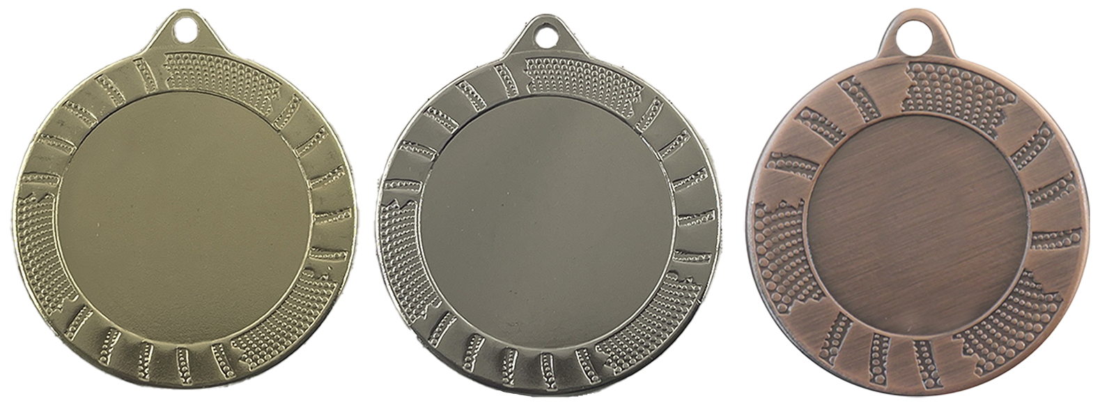 M629 Medaille goud-zilver-brons Ø 70 mm compleet
